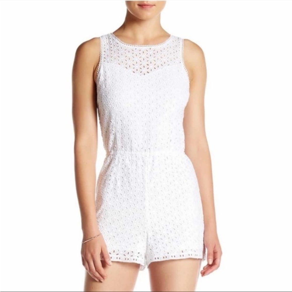 Women’s BB Dakota Maryam Eyelet Romper Size 8